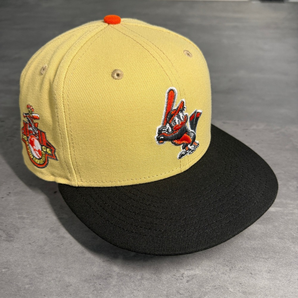 Hat Club Baltimore Orioles New Era Cap 7 1/2 Tan Black 50s 60s Logo World Series